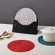 High temperature resistant silicone heat insulation pad Simple modern dining table pad Anti-scalding bowl pad Dining plate pot pad Storage rack set