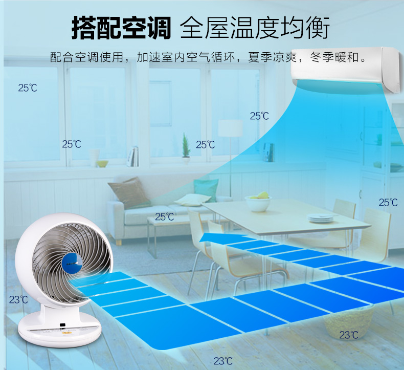 IRIS Nhật Bản Alice quạt không khí lưu thông nhà máy tính để bàn nhỏ quạt điện tiết kiệm năng lượng quạt đối lưu im lặng - Quạt điện quạt sạc điện mini