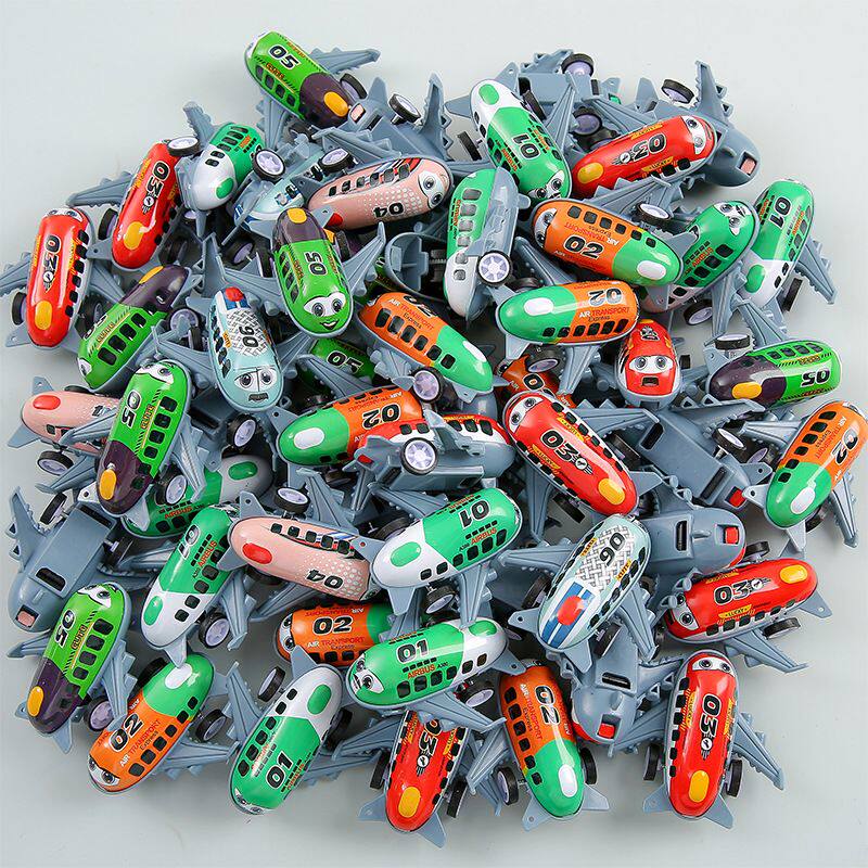 儿童玩具回力飞机模型多色彩回力小飞机批发装儿童玩具