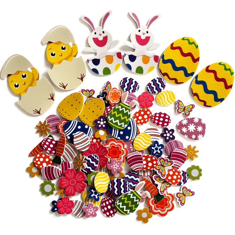 Popular Easter Foam Stickers, Eggs, Rabbits, Chicks, Flowers, Butterflies, Toys, Classroom Decorations, Party Gifts