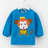 Хлопковый детский нагрудник, фартук, юбка, лонгслив для еды, сзади на завязках