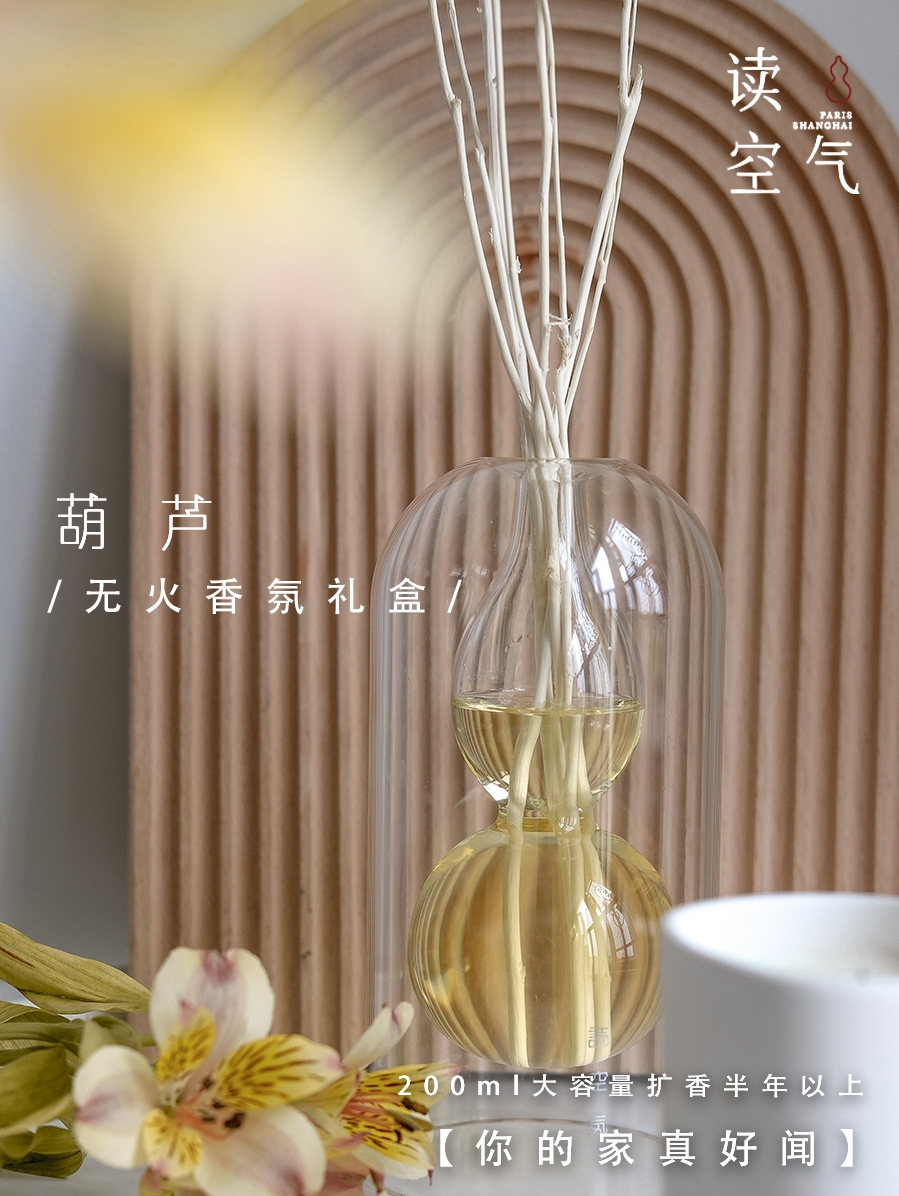 Read air gourd bottle fire-free aromatherapy domestic products lasting fragrance natural willow branch gift boxed plant essential oil gift