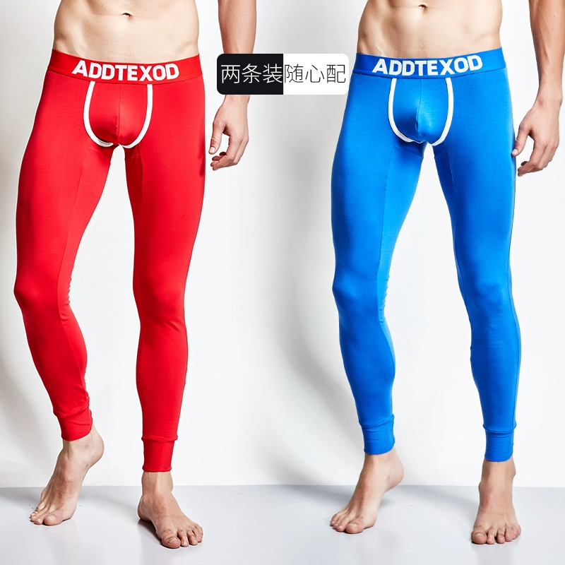 2 quần nam mùa thu và mùa đông quần ấm gói cotton thoải mái gợi cảm quần nam ấm mùa thu quần legging thủy triều