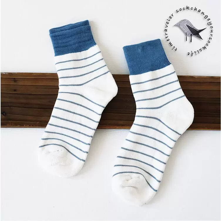 6 đôi tất nam ấm cotton cotton Nhật Bản sọc dày khăn terry vớ thể thao vớ nam ấm