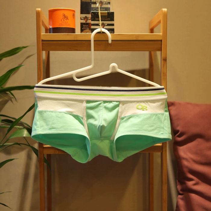 Đồ lót nam Thanh niên Eo thấp Quần lót Cotton Màu sắc Phù hợp với Sexy Influx Đồ lót nam thoải mái Quần lót xù