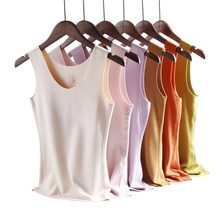 无痕德绒蚕丝保暖背心