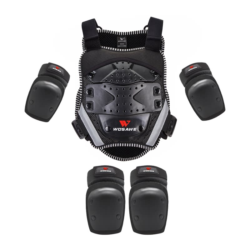 WOSAWE children's anti-fall armor vest armor bike balance car arm-care back wheel skateboard ski protective gear