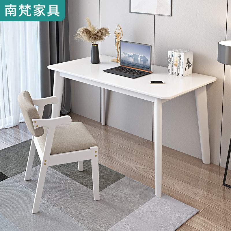 Solid wood small desk simple modern home student desk bedroom notebook no pumping computer desk small apartment