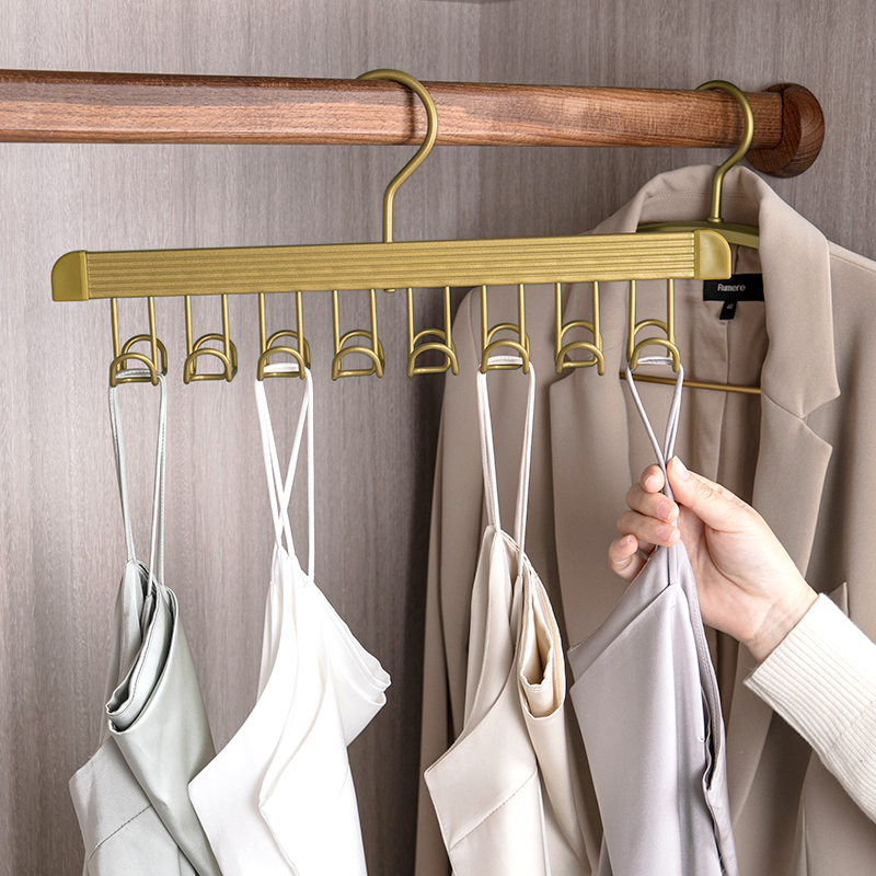 Clothes Hanger for Home Use, Hook for Hanging Clothes, Underwear, Sling Bags, Scarves, Multifunctional One-Hook Multi-Hanging Space-Saving Storage Rack