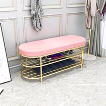 Clothing store sofa stool rectangular shoe stool storage stool storage stool can sit on household shoe stool fitting room stool