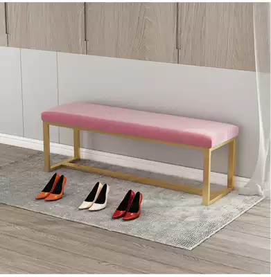 Clothing store shoe stool dressing room rest bench shoe shop Nordic shop dressing room simple long shoe stool