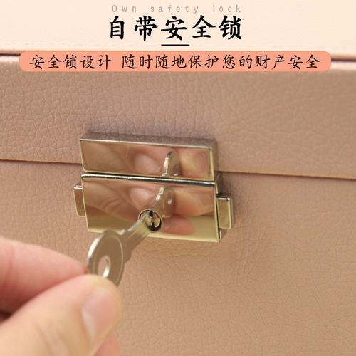 Серьги, ожерелье, коробка для хранения, вместительная и большая коробочка для хранения, аксессуар из грецкого ореха, простой и элегантный дизайн