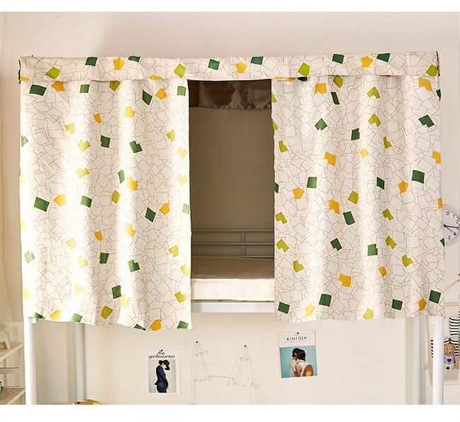 Học sinh rèm cửa phòng ký túc xá mạ giường ngủ khí che chắn vật lý lớp vỏ thấm xung quanh Shouwangmaitian vận chuyển - Bed Skirts & Valances màn che giường tầng