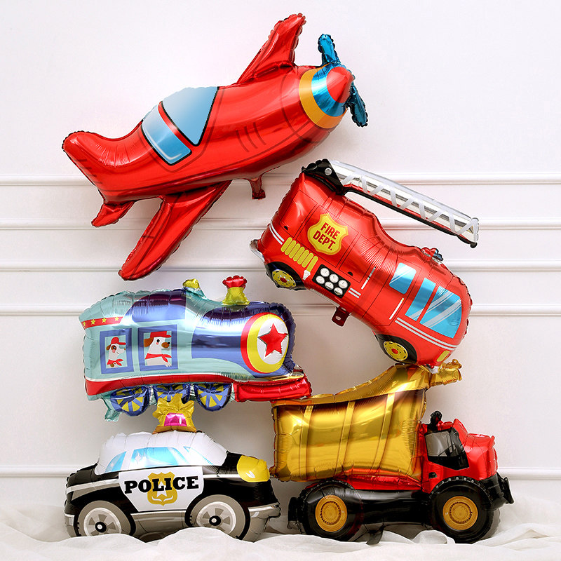 Boy birthday party wandering earth starry sky space astronaut aluminum film balloon plane car theme spaceman