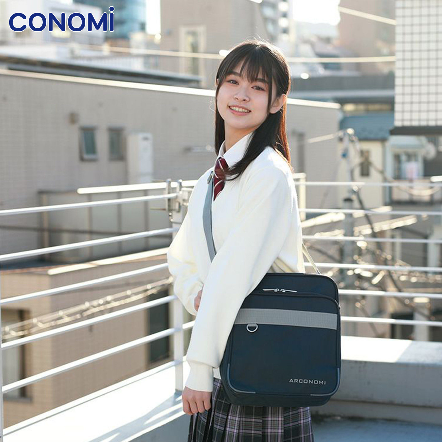 日系学院风天花板!COnomi ARCUB-1013学生包实测:JK制服女孩的梦中情包被我找到了!🎒_其他配件_淘宝服装网