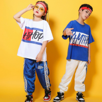 New Childrens Street Dance Performance Suit Suit for Men and Women Loose Hip Hop Convince the Korean version of the underworld Jazz Dance Out of Service