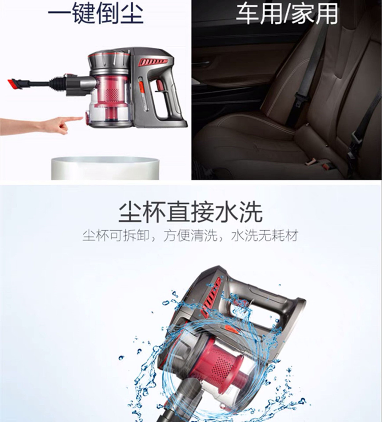 robot hút bụi xiaomi gen 1 Máy hút bụi không dây Whirlpool của Mỹ sạc điện cầm tay công suất cao ngoài việc hút kê 496Y - Máy hút bụi máy hút bụi cầm tay dyson