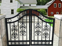 Gaoma European-style iron gate courtyard door iron door villa door iron door garden door galvanized double open anti-rust