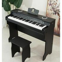 Qiaowa Childrens Small Piano Childrens Wooden Electronic Keyboard Toy Girl Beginner 61 Key Home Baby Birthday Gift