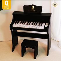Qiaowa small piano wooden electronic piano can play girls toy piano electronic toy piano toddler piano
