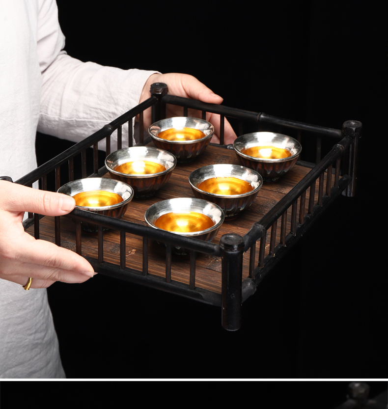 The optimal product variable sample tea cup single cup silver kung fu tea cups checking ceramic building light flow glaze teacup individual cup