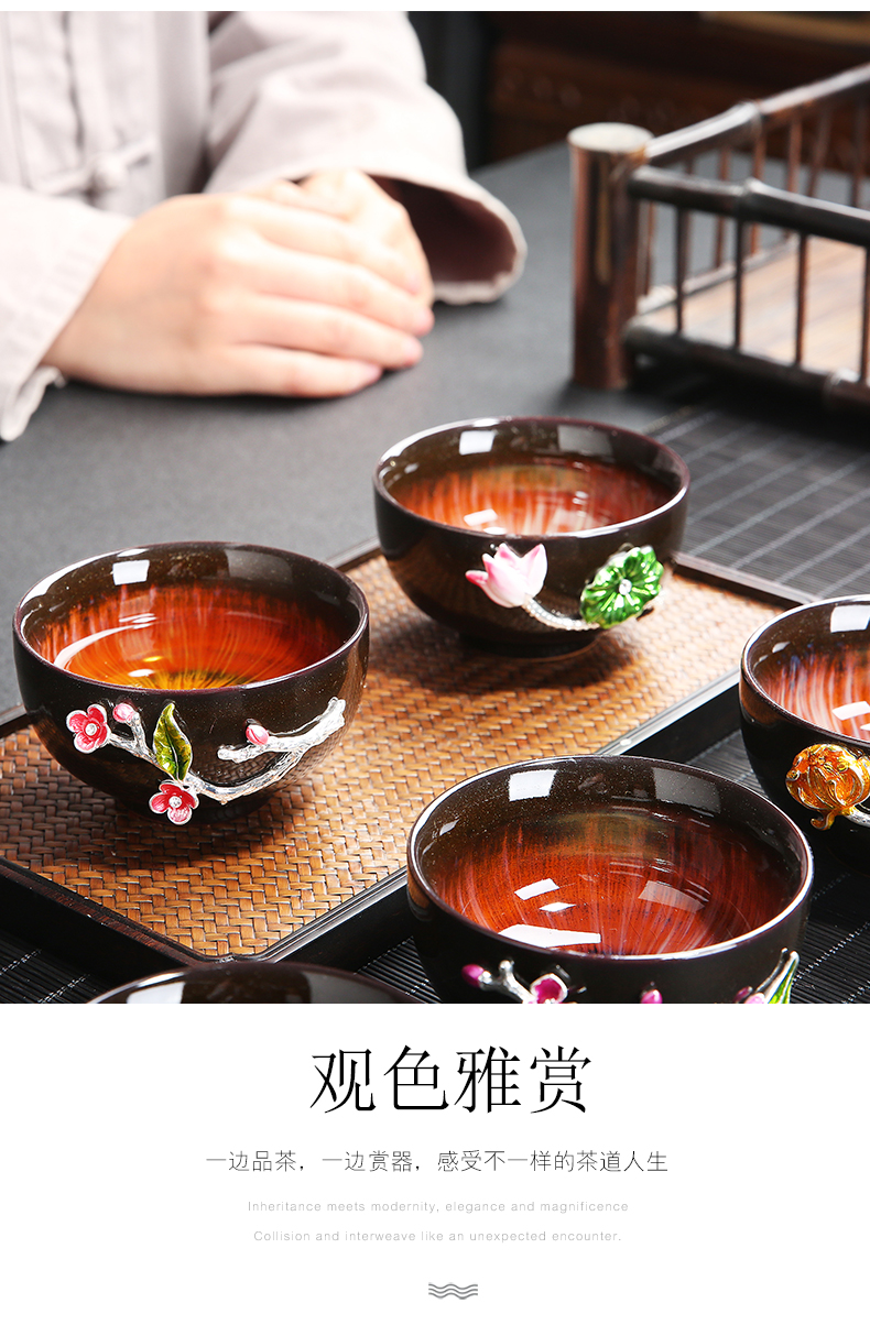 Implement the optimal product master cup single cup pure manual single CPU kung fu tea tea set up ceramic cups, small bowl