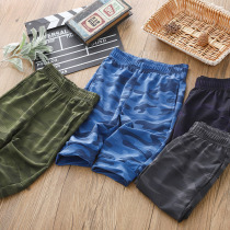Boys sports seven-point shorts summer new elastic mesh pants