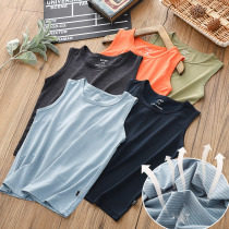 Childrens vest summer thin middle child elastic mesh quick-dry I-shaped thin ocean air top boys sleeveless T-shirt