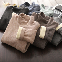 Children half high collar base shirt boy plus velvet thickened base shirt cotton autumn and winter New long sleeve tide boy foreign gas