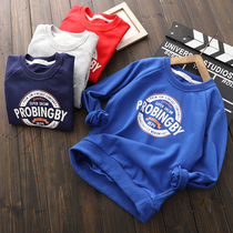 2020 spring new childrens clothing boy clothes cotton childrens long sleeve T-shirt medium child Korean version of foreign atmosphere base shirt tide
