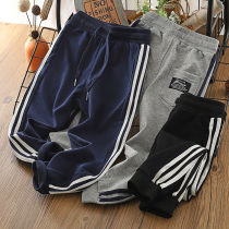 Childrens clothing boy pants 2021 Spring and Autumn new cotton wool ring trousers