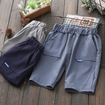 Childrens summer new shorts boys thin breathable ban ku zhong da tong quick-drying 5 fen ku Western style boy shorts-music of the tide
