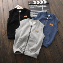 Childrens clothing vest boys wear 2021 middle and big Children Spring New zipper jacket foreign style children Korean tide coat