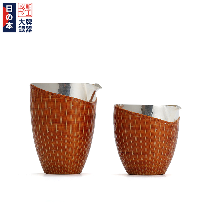 Fine Works Workshop Pure Silver Fair Cup Pure Silver 9999 Japan Pure Handmade Silver Tea Sea Sub Tea Instrumental Silver Tea Cup Suit