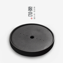 Tea tray ceramic kung fu tea set household tea table Japanese dry bubble tray simple small water storage drain tray Tea Sea tray