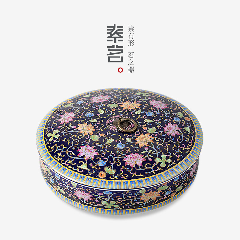 Ceramic enamel tea leaf jars Home Pu'er tea pot containing big numbers utiliturg tea with tea-way accessories moisture-proof sealing tank
