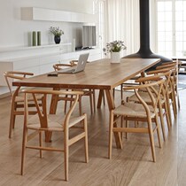 Nordic Brief Total Solid Wood Dining Table And Chairs Combined Strip Square Log Tea Table Home Computer Desk Conference Table