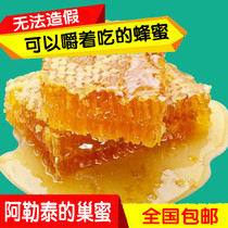 Wild Xinjiang nest honey black bee old nest honey honeycomb honey honeycomb mature honey
