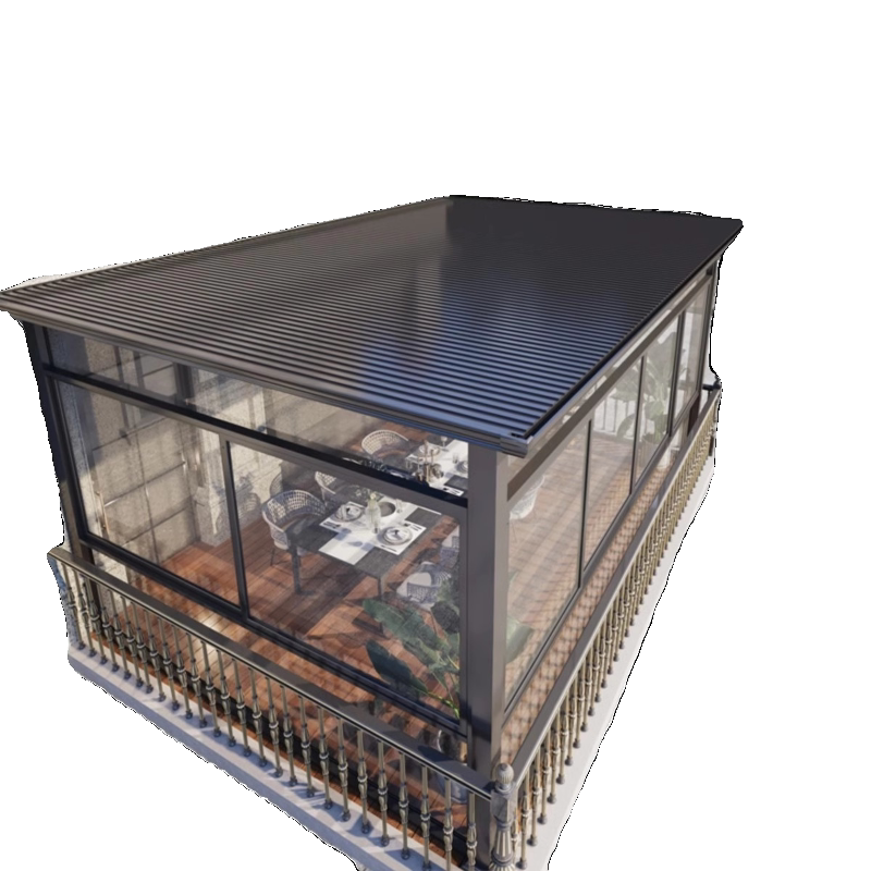 Aluminum Alloy Canopy Sunroom Top-Layer Electric Sunshade Remote-Controlled Roof Curtain for Home Outdoor Eaves Automatic Sun Protection Canopy Aluminum Alloy Canopy Sunroom Top-Layer Electric Sunshade Remote-Controlled Roof Curtain for Home Outdoor Eaves Automatic Sun Protection Canopy
