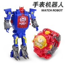 Childrens watch 4 toy deformation robot King Kong 9 student cartoon electronic watch boy puzzle 3-6 years old 7