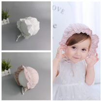Baby hat autumn 0-3 month Spring Autumn cute super cute newborn tire cap fontanelle 0-1 year old Princess court hat