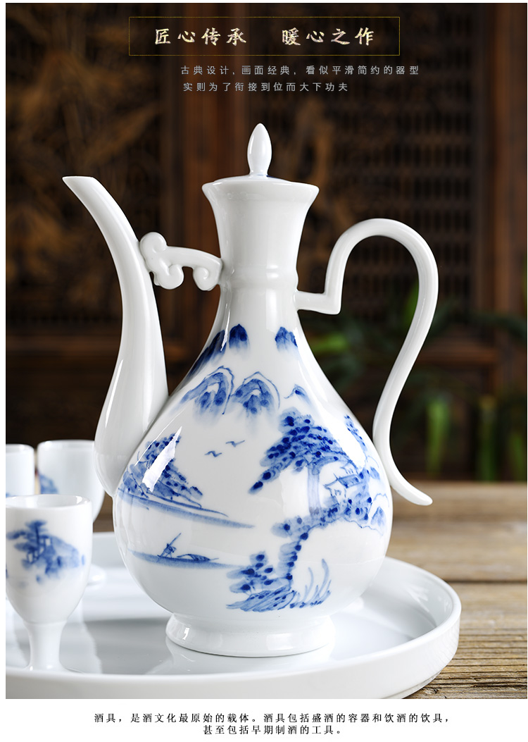 Bình gốm gia dụng bình rỗng đựng rượu vang bình rượu vang bình rượu vang bình rượu vang trắng ly rượu vang chai 1 kg một pound rượu tách - Rượu vang đồ khui rượu vang cao cấp