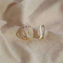 S925 Silver Needle Small Crowddesign Sensation Ear Nail Temperament Brief Small Superior Feel Earrings Female Lukewarm Craze Ear Accessories