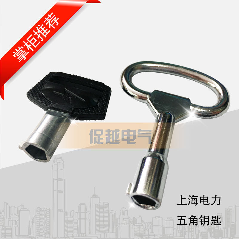 Pro-Vietnam MS405 Power pentagonal lock electric meter box lock inner pentagonal key power supply lock Shanghai electric meter lock