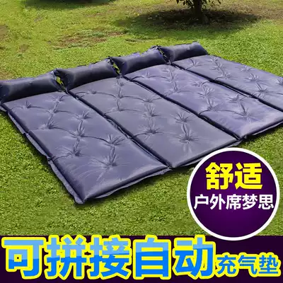 Single double automatic inflatable cushion thickened 5cm tent moisture-proof outdoor camping car lunch rest sleeping mat