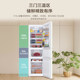 Haier 218L Three-Door Household Refrigerator for Rental Apartments and Dormitories, Energy-Saving, Low-Noise, Small-Sized for Two People, Ultra-Thin