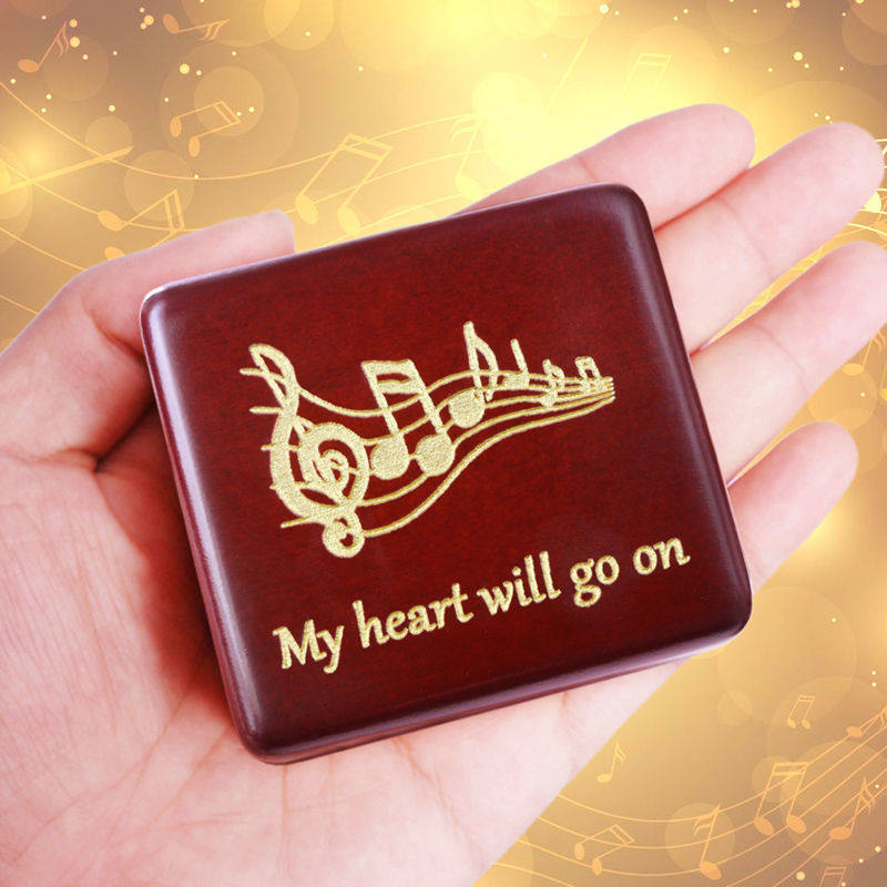 Titanic My Heart Eternal Wooden Music Box DIY Carved Music Box Girlfriend Girlfriend Birthday Tanabata Gift