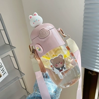 Розовая мультяшная наклейка, 700 мл, 3D