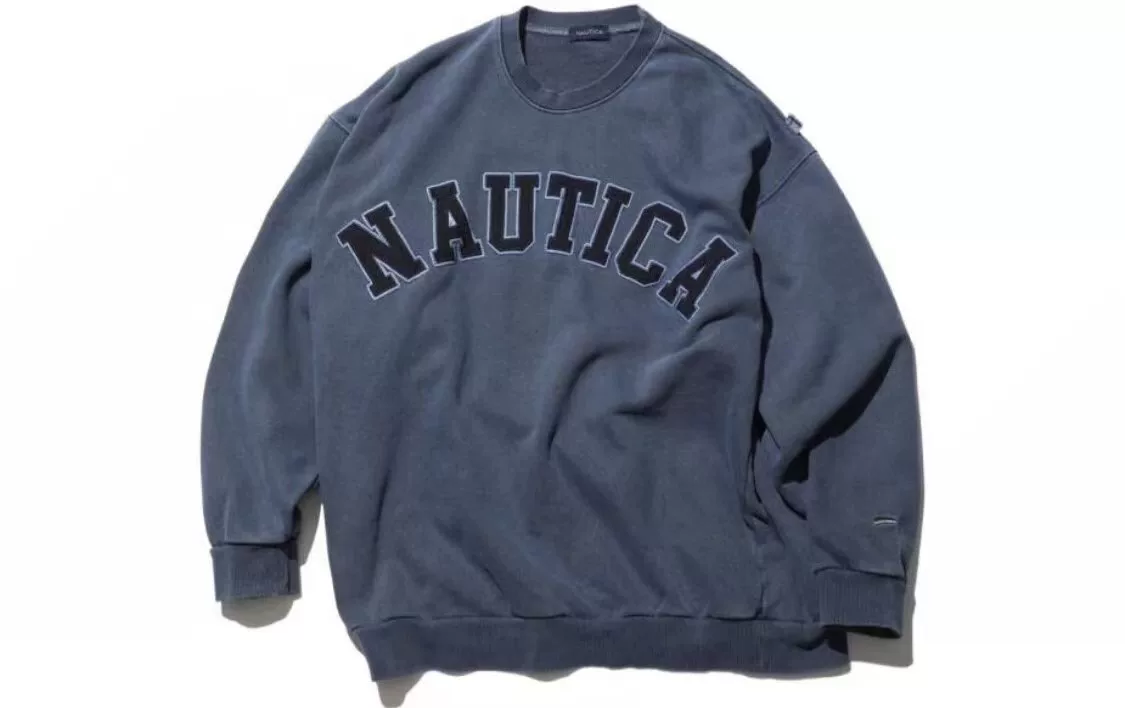 NAUTICA Hasegawa Классическая надпись на круглом вороте pullover толстовка с начесом