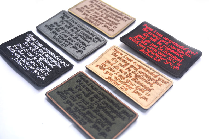 Kinh thánh báo giá Kinh Thánh thêu dán ma thuật chương quân đội fan cá tính armband morale chương ba lô chiến thuật dán bán miếng dán ủi quần áo